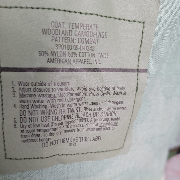 Military Camouflage BDU Shirt - Picture 3 of 5